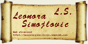 Leonora Simojlović vizit kartica